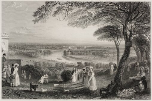 Richmond Terrace, Surrey 1838 after JMW Turner at Turner's House