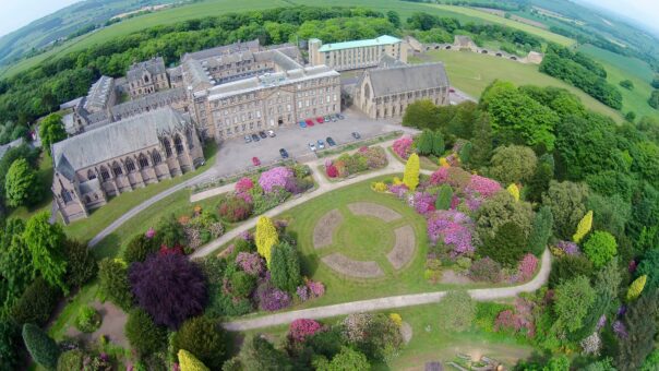 Ushaw Historic House and Chapels overhead view