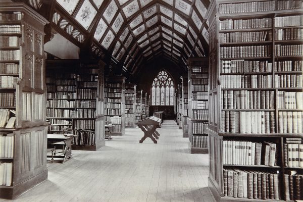 Ushaw old photo of the library