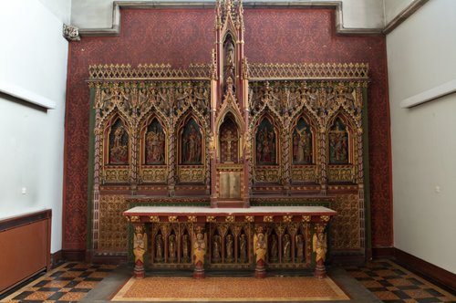 Ushaw wall Photography by Alex Ramsay. Copyright Patrimony Committee of the Bishops' Conference of England and Wales 2