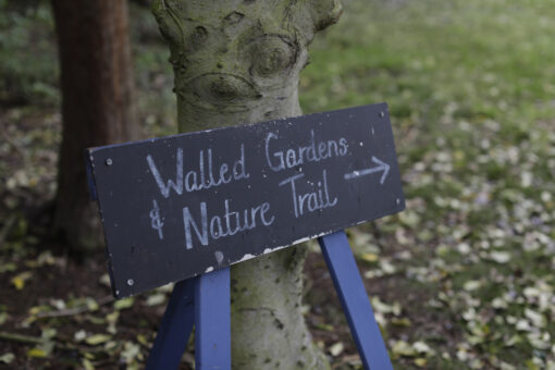 Walled gardens sign Middleton