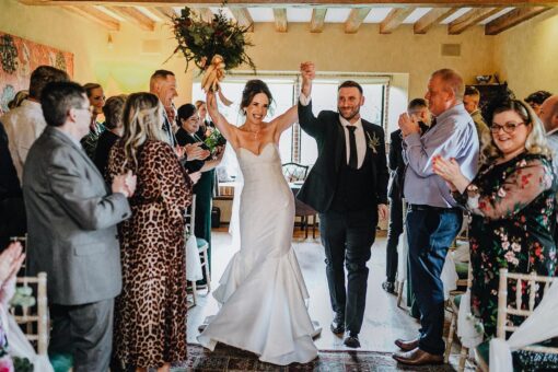 Wedding Ceremony Inside The Old Hall, Ely, Cambridgeshire