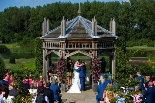 Wedding Ceremony Outside The Old Hall, Ely, Cambridgeshire