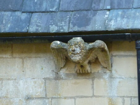 Woodchester Mansion sculpture gargoyle owl corbel