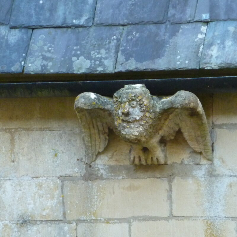 Woodchester Mansion sculpture gargoyle owl corbel