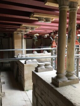 Iford Manor Column removal