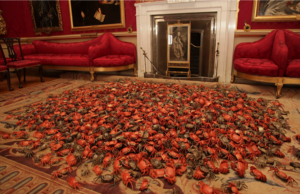 Art crabs on carpet