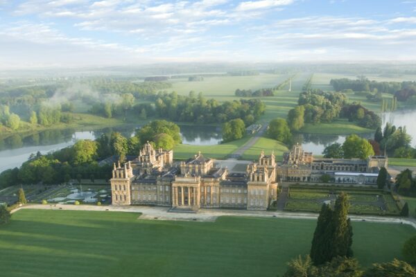 Blenheim Palace in the mist