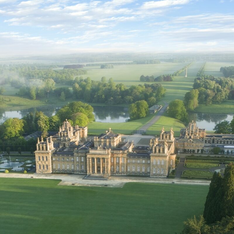 Blenheim Palace in the mist