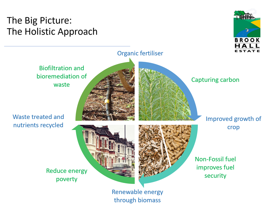 Brook Hall sustainability ethos infographic