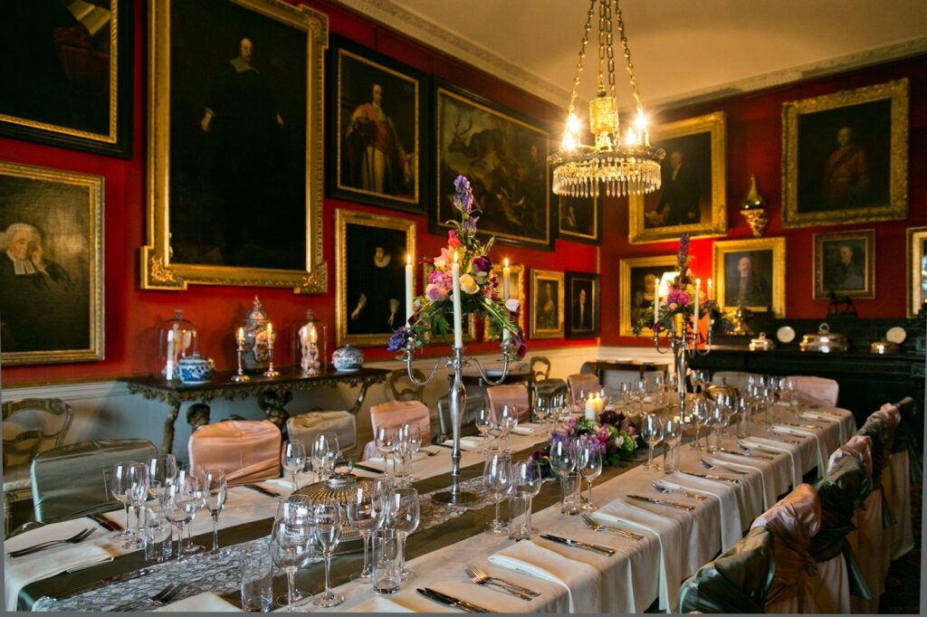 Browsholme Hall dining room