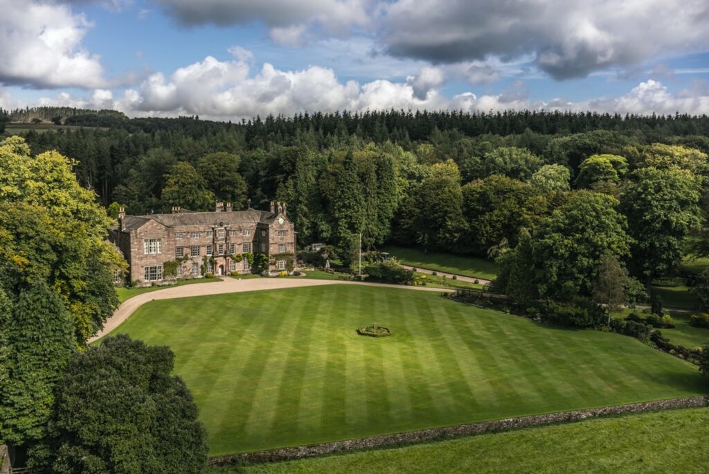 Browsholme Hall overhead view by Edmund Parker