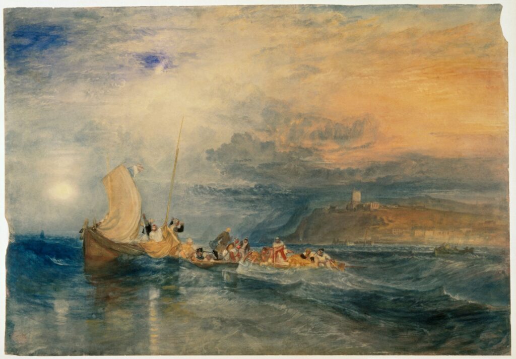 Folkestone from the Sea, c.1822-4 Joseph Mallord William Turner