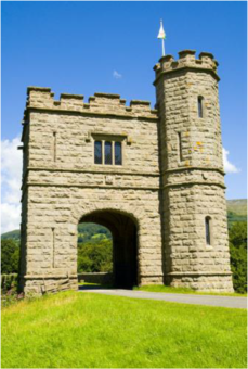 Glanusk Estate pele tower gatehouse