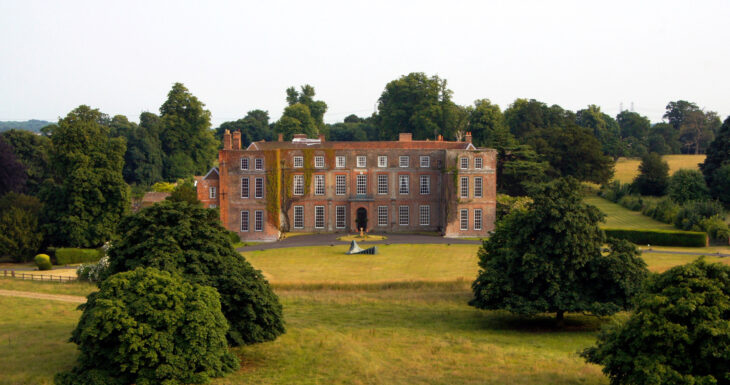 Glemham Hall in the countryside