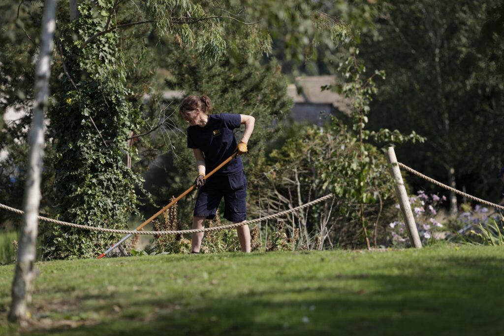 Gardening at Burghley House