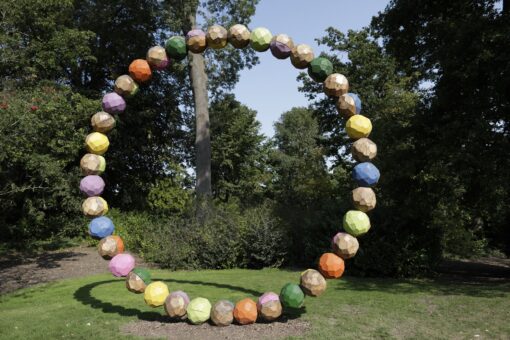 Contemporary sculpture on the Burghley Estate