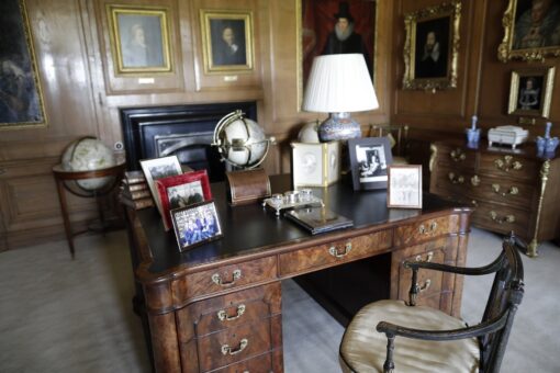 Desk at Burghley House
