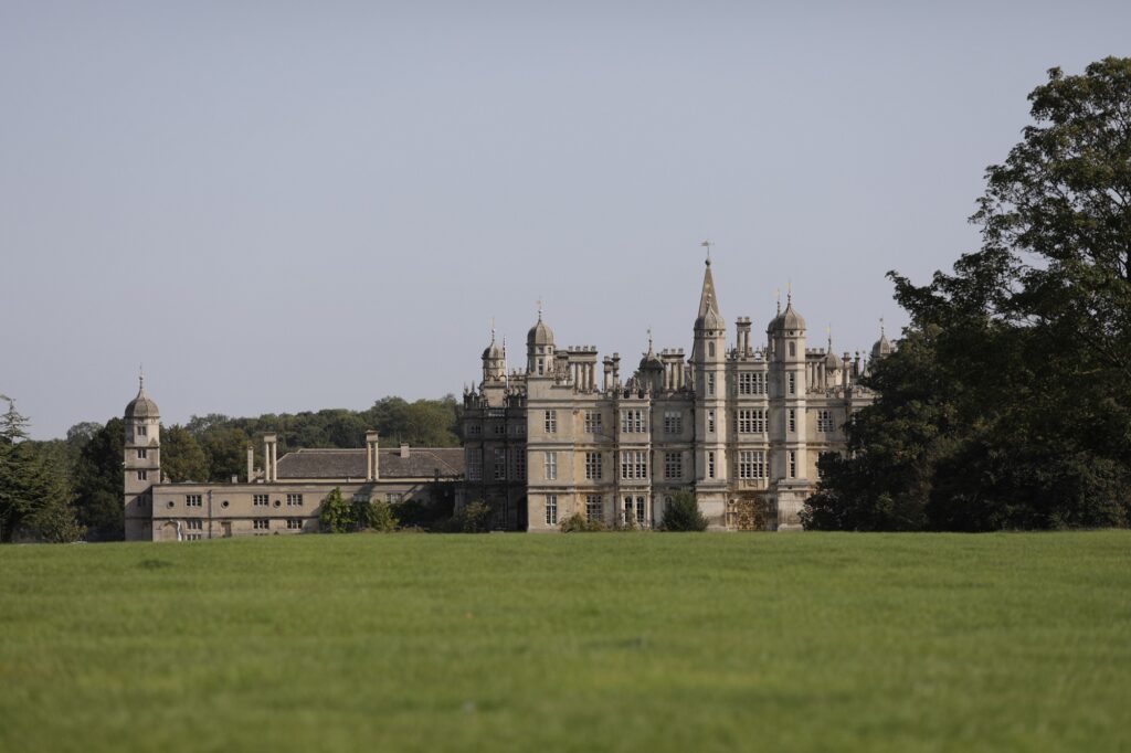 Burghley House and Garden in England