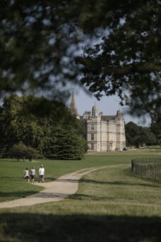 Burghley House from a distance