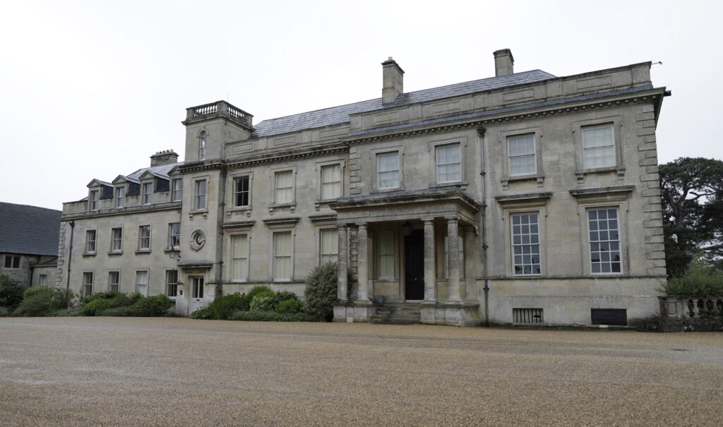 The entrance to Lamport Hall