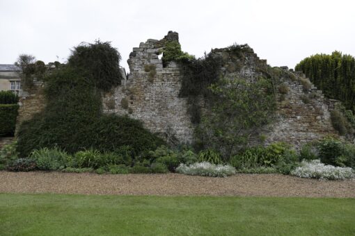 The ruins outside Lamport Hall