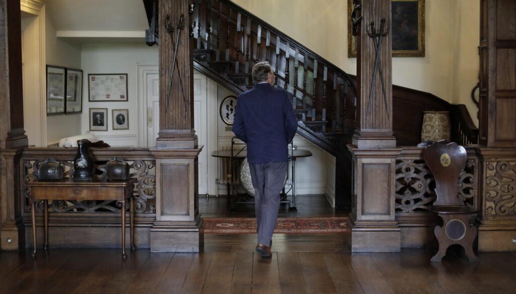 Entrance hall at Lamport Hall