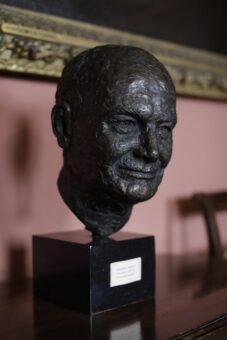 Head sculpture at Lamport Hall