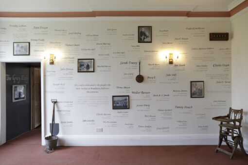 Wall remembering the key staff in history of Middleton Hall