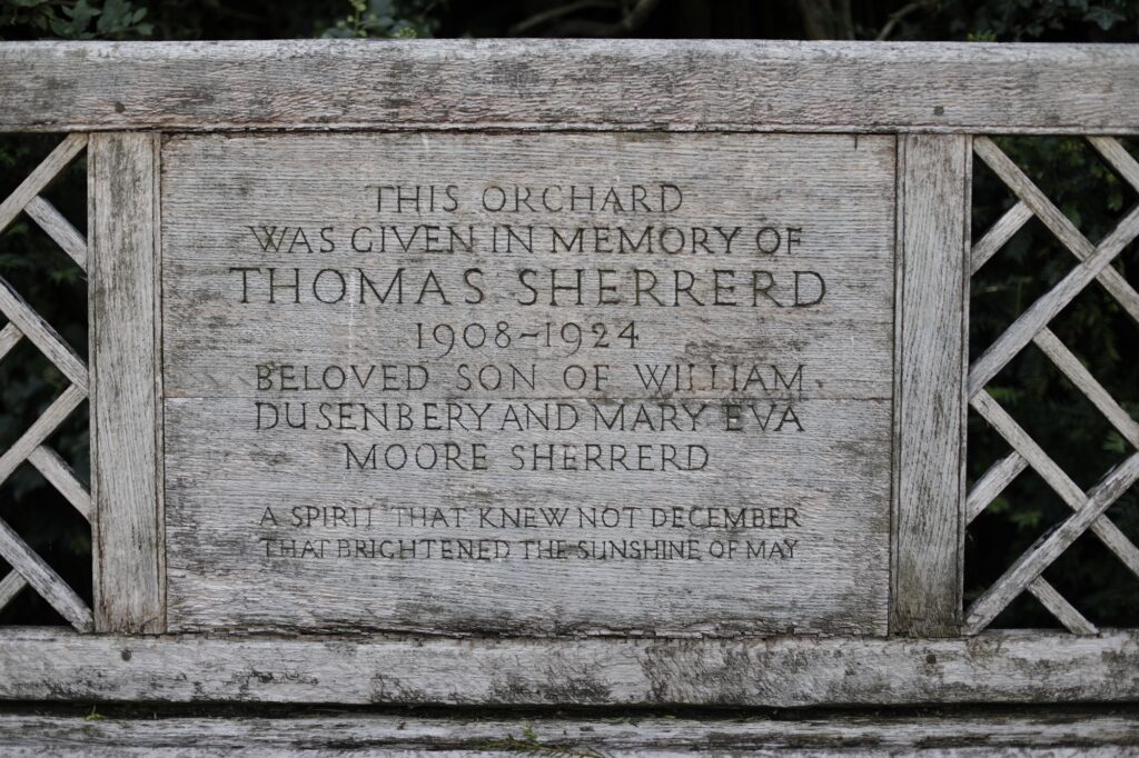 Bench at Sulgrave Manor