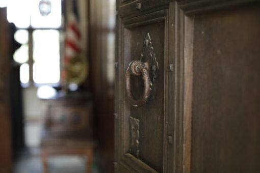 Door knob at Sulgrave Manor