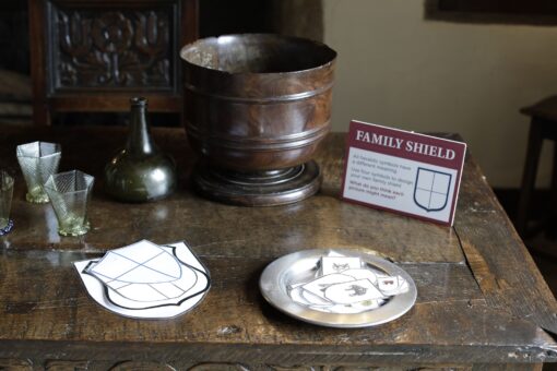 Family shield at Sulgrave Manor