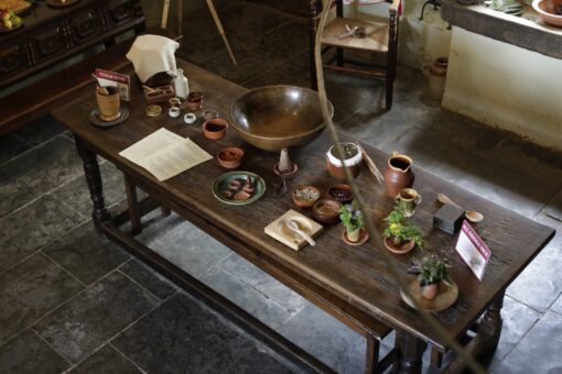 Historic kitchen at Sulgrave Manor