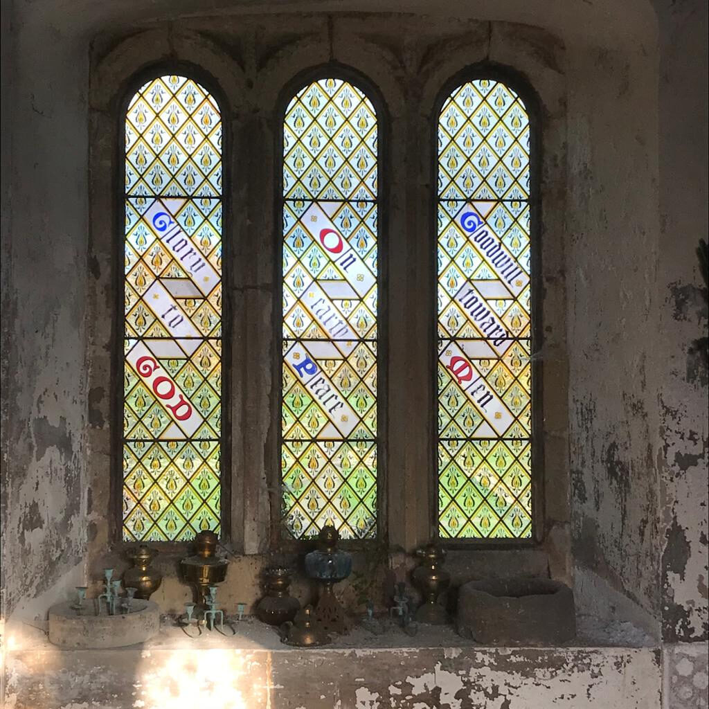 Hodsock Priory stained glass