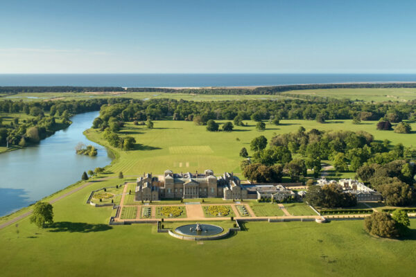 Holkham Hall aerial photograph