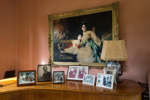 Leighton Hall painting and photographs