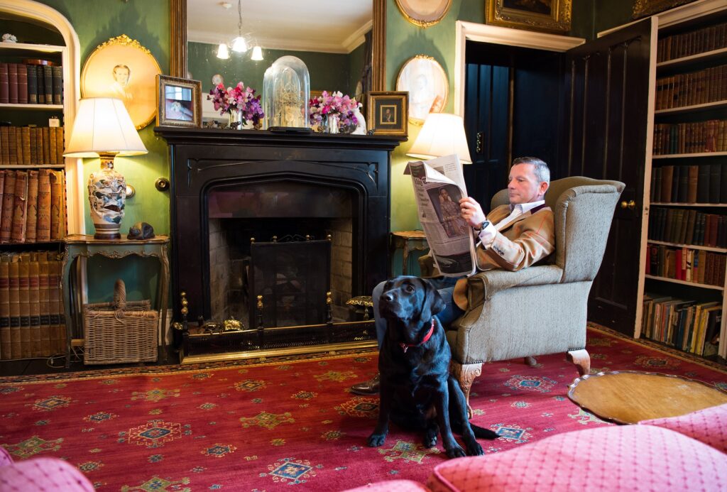 Leighton Hall Danny Arthurs with dog