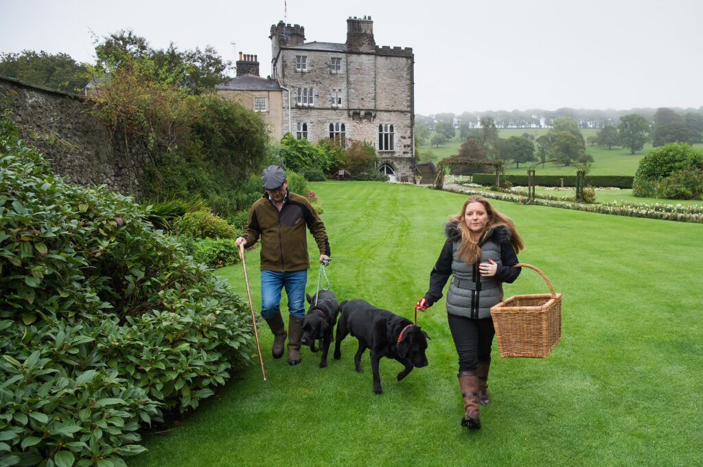 Leighton Hall walk in the grounds