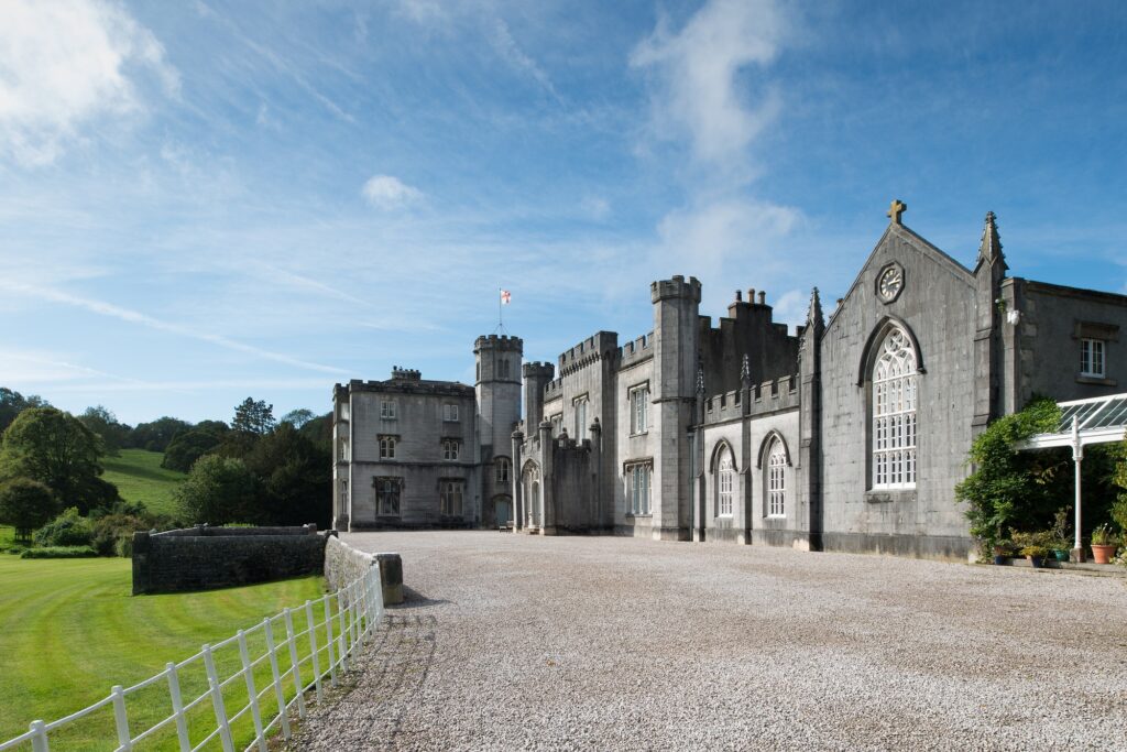 Leighton Hall courtyard