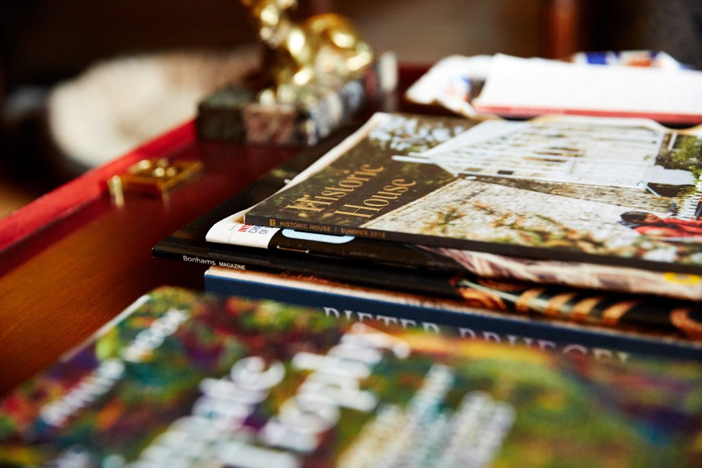 Historic House Magazine on coffee table