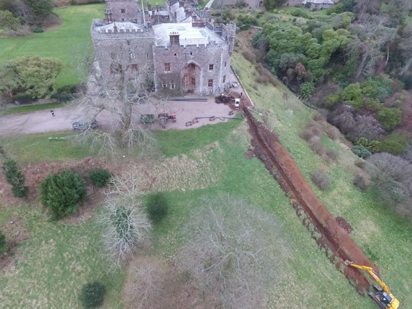 Muncaster Castle excavations