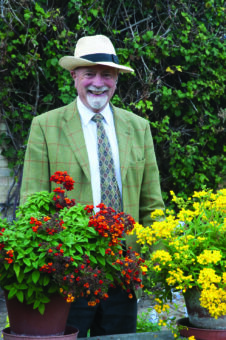 Netherhall Manor Timothy Clark with Calceolaria plants