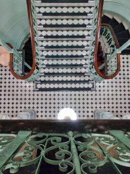 Queen Alexandra's House overhead staircase