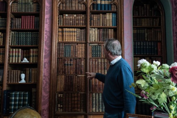 In the Library at Cheeseburn