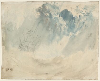 Ship in a Storm c 1823-6 Turner Joseph Mallord William. Graphite …Tate