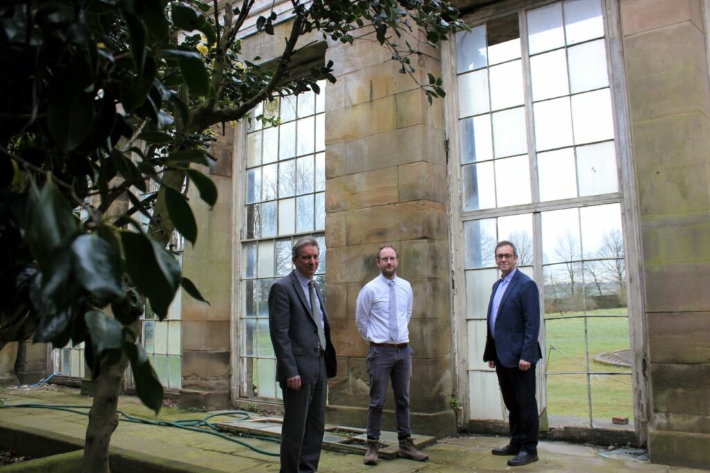 Wentworth Camellia House consultants (pictured inside the building) David Trevis-Smith of DTS Solutions