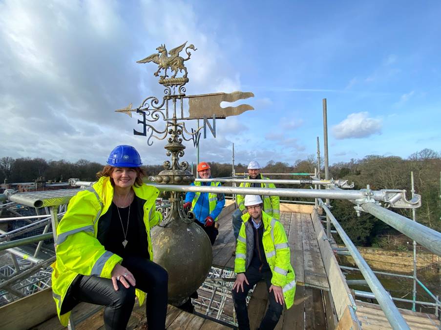 Wentworth Woodhouse North Pavillion weather vane Sarah McLeod