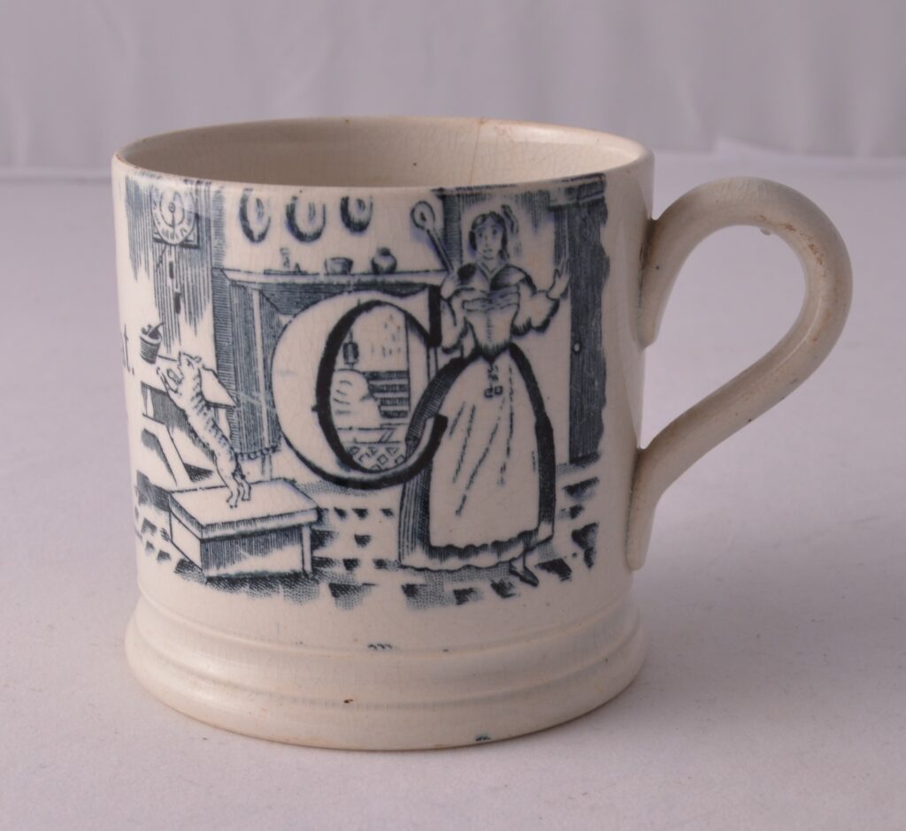 This quaint mug features in the new exhibition at Kiplin Hall and Gardens.