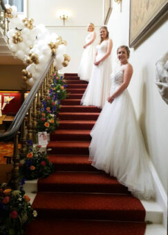 Camden Place brides on the staircase