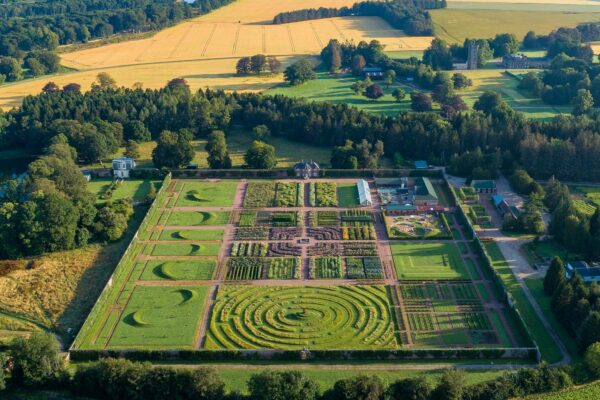 Gordon Castle Walled Garden from above